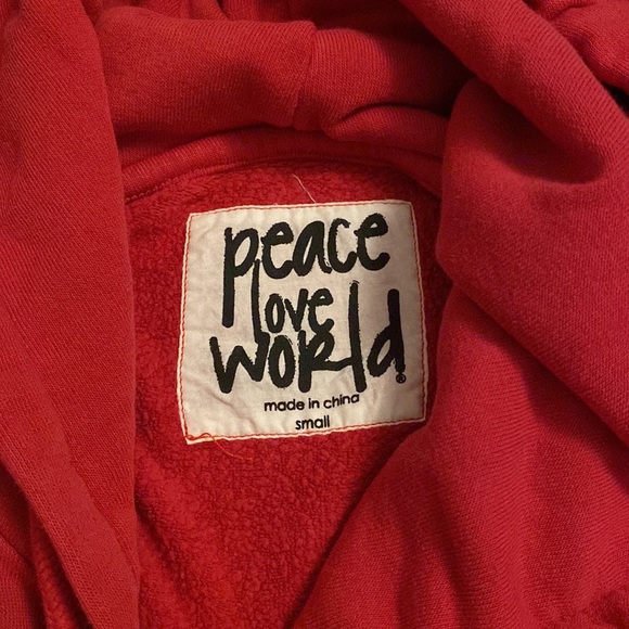 ‘I AM LOVE’ red hoodie - Picture 4 of 7